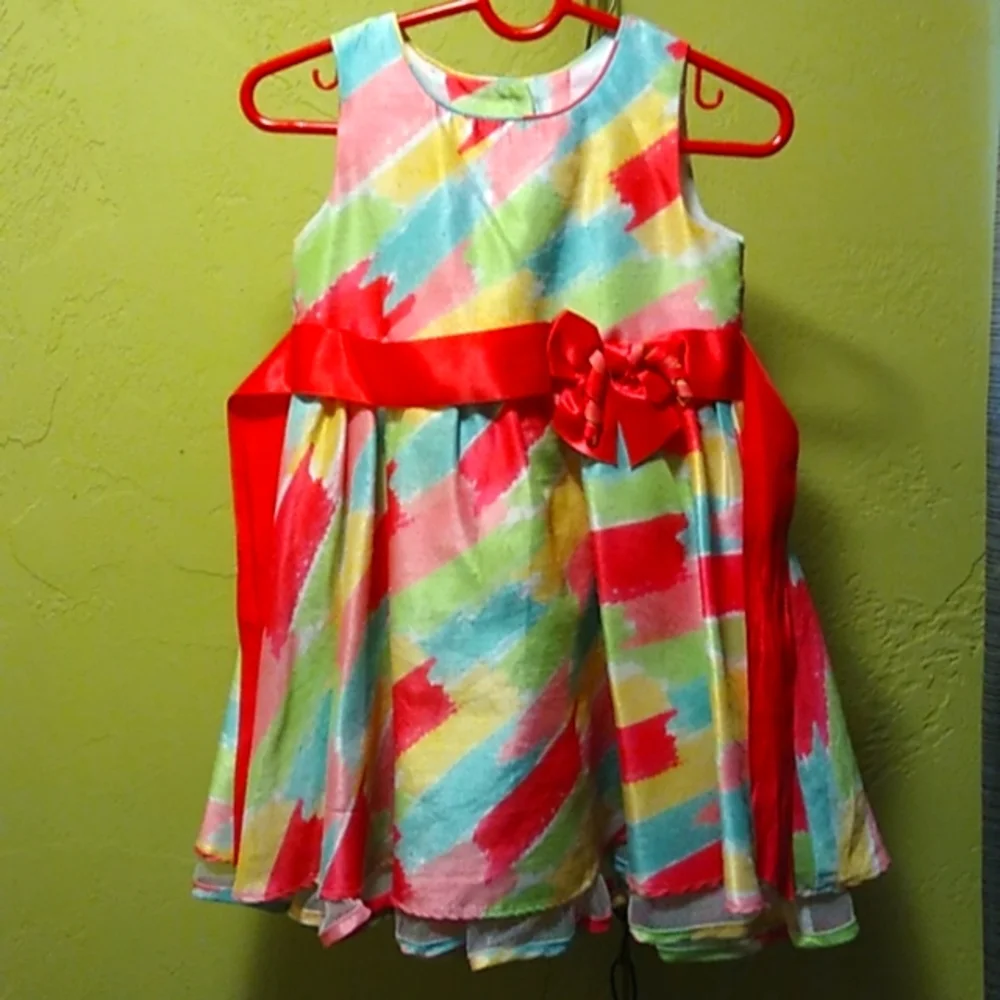 Bonnie Baby Dress Size 24 months multicolor